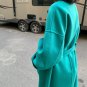 Rsslyn Luxury Overcoats Wool Magenta Winter Coat Plus Sizes Loose Pink Jackets Overcoats LMF24-258