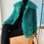 Green Wool Coats for Women Fashion Streetwear Jackets Lambwool Overcoats