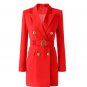 Rsslyn Pink Blazer Dress Coats for Women Luxury Style Fashion Pink Breast Cancer Awareness LMF24-260
