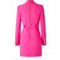 Rsslyn Pink Blazer Dress Coats for Women Luxury Style Fashion Pink Breast Cancer Awareness LMF24-260