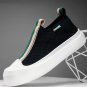 Mens White Sneakers High Quality Slip On White Shoes for Boys Leisure Zapatos 8 Male Shoes LMF24-269