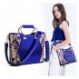 Rsslyn Exquisite Royal Blue Purse for Women Patent Leather Royal Blue Shoulder Bags Gift LMF24-278