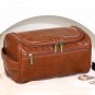 Rsslyn Large Bag Leather Men Business Portable Storage Bag Toiletries Brown Bag Organizer LMF24-289