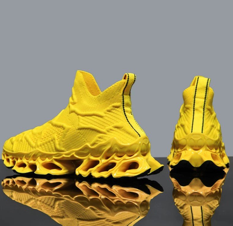 Rsslyn Easy Going Boys Size 10 Breathable Shoes Fashion Loafers Yellow Shoes for Men LMF24-296
