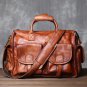 Rsslyn Genuine Leather Hand Carry Bags for Men  Laptop Shoulder Bags Black Leather Bags LMF24-301