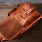 Rsslyn Genuine Leather Bags for Men Briefcase 9 Pockets Luxury Birthday Gift Brown Leather LMF24-302