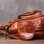 Rsslyn Genuine Leather Bags for Men Briefcase 9 Pockets Luxury Birthday Gift Brown Leather LMF24-302