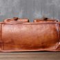 Rsslyn Genuine Leather Bags for Men Briefcase 9 Pockets Luxury Birthday Gift Brown Leather LMF24-302