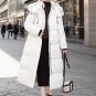 Rsslyn White Parka for Women Turtleneck Hooded Thick Puffy Parka Fashion Parka Lightweight LMF24-317