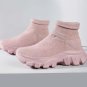 Rsslyn Black Shoe Socks Black Sneakers For Women Comfortable Platform LMF24-358 Size 8 Black Shoes
