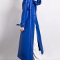 Rsslyn Timeless Fashion Trenchcoats Royal Blue Coat with Long Back Slit LMF24-365