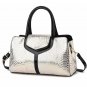 Rsslyn Snake Skin Pattern Luxury Boston Bag Portable Golden Bags Golden Totes LMF24-367