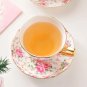 Rsslyn Vintage Style Morning Relaxation Bone China Tea Cup and Plate Set European Style LMF24-371