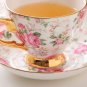 Rsslyn Vintage Style Morning Relaxation Bone China Tea Cup and Plate Set European Style LMF24-371