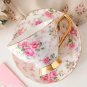 Rsslyn Vintage Style Morning Relaxation Bone China Tea Cup and Plate Set European Style LMF24-371