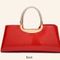 Rsslyn Fashion Shoulder Bags Red Patent Leather Phone Make Up Organizer Pouch LMF24-372