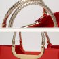 Rsslyn Fashion Shoulder Bags Red Patent Leather Phone Make Up Organizer Pouch LMF24-372