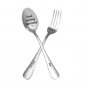 Rsslyn Custom Love Messages Stainless Steel Engraved Spoon Fork Vlentines Day Wedding Day LMF24-376