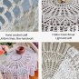 Rsslyn New Table Cloth for Round Table 37-39 Inches White Lacy Table Covers Wedding Gift LMF24-377