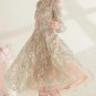 Rsslyn Lacy Dresses for Women Spring Mintgreen Dress for Spring Ruffle Turtleneck Dress LMF24-378