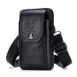 Rsslyn Genuine Leather Fashion Waist Pack for Men Bull Leather Phone Wallet LMF24-383 Phone Bags