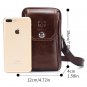 Rsslyn Genuine Leather Fashion Waist Pack for Men Bull Leather Phone Wallet LMF24-383 Phone Bags