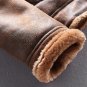 Rsslyn Air Force Pilot Leather Jacket for Men Plus Velvet Thick Winter Coats for Boys LMF24-391