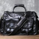 Rsslyn 9 Pockets Handcarry Travels Men Genuine Leather Birthday Gift LMF24-398 Leather Bags for Men