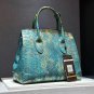 Rsslyn Luxury Bags Blue Leather Turquoise Blue Bags for Women Purse Aquamarine Blue Totes LMF24-404