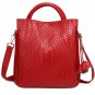 Rsslyn 12 Inches Tall Lavender Bag Leather Bags for Women Baskwetweave Fashion Totes LMF24-408