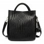 Rsslyn 12 Inches Tall Lavender Bag Leather Bags for Women Baskwetweave Fashion Totes LMF24-408