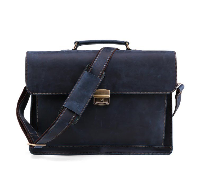 Rsslyn Portable Briefcase 15.6-inch Computer Bag Male Travel Bags Retro Business Bags LMF24-409