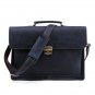 New Blue Shoulder Bags for Men Blue Suit Cases with Flaps Leather Suit Cases Blue Bags LMF24-8