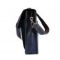 New Blue Shoulder Bags for Men Blue Suit Cases with Flaps Leather Suit Cases Blue Bags LMF24-8