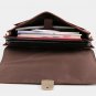 New Blue Shoulder Bags for Men Blue Suit Cases with Flaps Leather Suit Cases Blue Bags LMF24-8