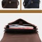 New Blue Shoulder Bags for Men Blue Suit Cases with Flaps Leather Suit Cases Blue Bags LMF24-8