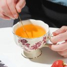 Rsslyn Red Teacup Vintage Saucer 2pcs/Set Kitchen Decor Teacup Collections LMF24-415 English Love