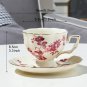 Rsslyn 240ml Teacup,Spoon,Saucer American European Vintage Living Exquisite Home LMF24-416 3pcs/SET
