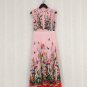 Rsslyn White Dress for Summer Fashion White Dress for Spring Floral Butterfly Prints LMF24-4189