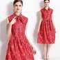 Rsslyn Runway Dresses for Women Fashion Letter Print Dress Women's Sleeveless LMF24-420