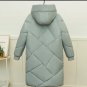 Green Parka for Women Cotton Duck Down Mint Green Coat Hooded Winter Jackets for Women LMF24-425