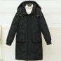 Green Parka for Women Cotton Duck Down Mint Green Coat Hooded Winter Jackets for Women LMF24-425