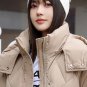 Green Parka for Women Cotton Duck Down Mint Green Coat Hooded Winter Jackets for Women LMF24-425