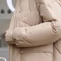 Green Parka for Women Cotton Duck Down Mint Green Coat Hooded Winter Jackets for Women LMF24-425