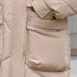 Green Parka for Women Cotton Duck Down Mint Green Coat Hooded Winter Jackets for Women LMF24-425