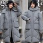 Rsslyn Alaska Parka for Tweens MintGreen Jacket Hooded Jackets Teenage Girls Parka LMF24-426