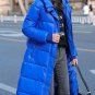 Rsslyn Royal Blue Parka Extra Long Coat Female Winter Outwear Winter Jacket for Women  LMF24-427