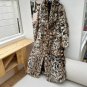 New Trendy Coats for Women Size Large Brown Overcoats for Women Leopard Beautiful Cats LMF24-428