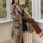 Extra Long Thick Warm Soft Fluffy Colorful Leopard Overcoats Fall Autumn Gift LMF24-430 Winter Coats