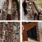 Extra Long Thick Warm Soft Fluffy Colorful Leopard Overcoats Fall Autumn Gift LMF24-430 Winter Coats